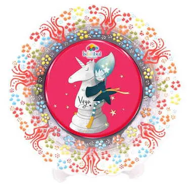 Toptan Tema Park Temalı Çini Myros Resim Tabak 30 cm - 13