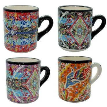 Turkish Ceramic Relief Special Relief Mug - 3