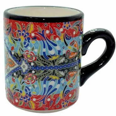 Turkish Ceramic Relief Special Relief Mug - 4