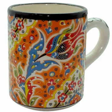 Turkish Ceramic Relief Special Relief Mug - 5