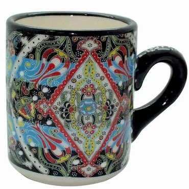 Turkish Ceramic Relief Special Relief Mug - 7