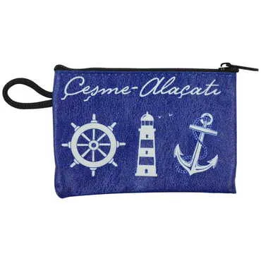 Alacati Region Themed Turkish Woven Wallet 113x80x8 mm - 4