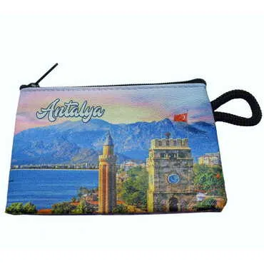 Antalya Themed Turkish Woven Wallet 113x80x8 mm - 6
