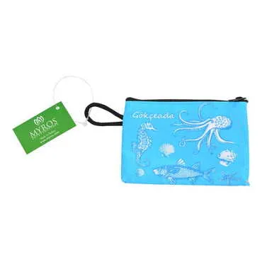 Gokceada Themed Turkish Woven Wallet 113x80x8 mm - 7