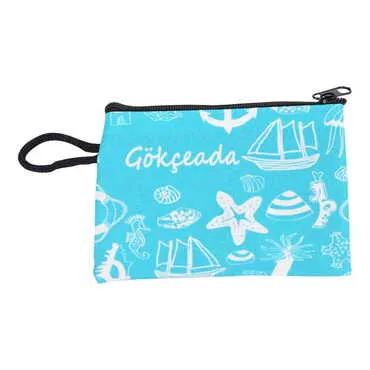 Gokceada Themed Turkish Woven Wallet 113x80x8 mm - 10