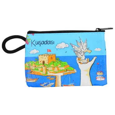 Toptan Kuşadası Temalı Myros Cüzdan 113x80x8 mm - 6