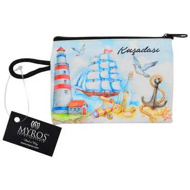 Toptan Kuşadası Temalı Myros Cüzdan 113x80x8 mm - 12