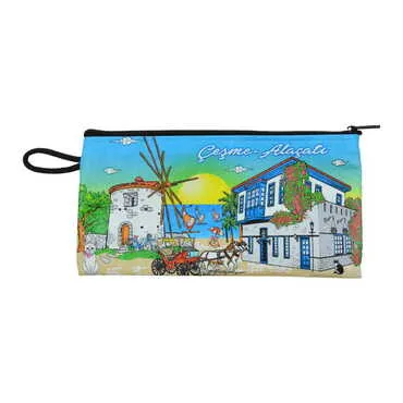 Toptan Alaçatı Bölgesi Temalı Myros Cüzdan 183x97x8 mm - 3