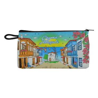 Toptan Alaçatı Bölgesi Temalı Myros Cüzdan 183x97x8 mm - 8
