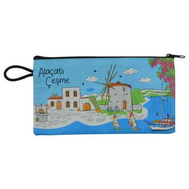 Toptan Alaçatı Bölgesi Temalı Myros Cüzdan 183x97x8 mm - 11