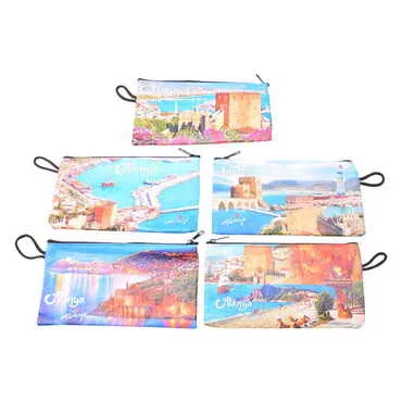 Alanya Themed Turkish Woven Wallet 183x97x8 mm - 2