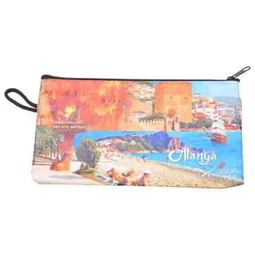 Alanya Themed Turkish Woven Wallet 183x97x8 mm - 5