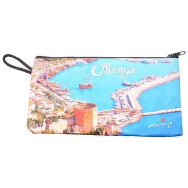 Alanya Themed Turkish Woven Wallet 183x97x8 mm - 6