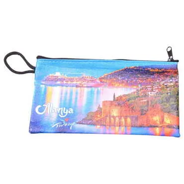 Alanya Themed Turkish Woven Wallet 183x97x8 mm - 7