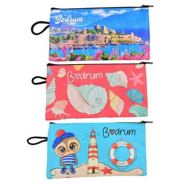 Bodrum Themed Turkish Woven Wallet 183x97x8 mm - 2