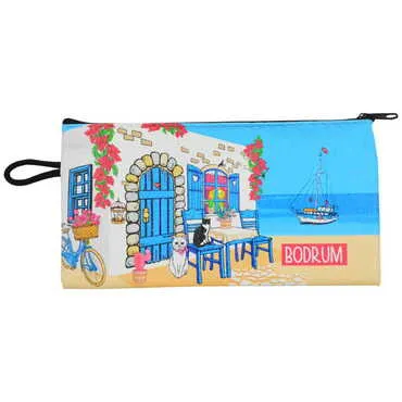 Bodrum Themed Turkish Woven Wallet 183x97x8 mm - 9