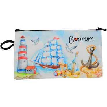 Bodrum Themed Turkish Woven Wallet 183x97x8 mm - 10