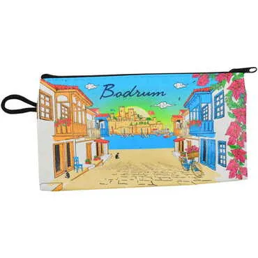 Bodrum Themed Turkish Woven Wallet 183x97x8 mm - 12