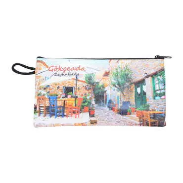 Gokceada Themed Turkish Woven Wallet 183x97x8 mm - 3