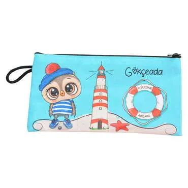 Gokceada Themed Turkish Woven Wallet 183x97x8 mm - 6