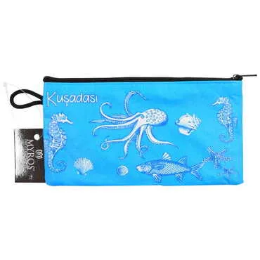 Kusadasi Themed Turkish Woven Wallet 183x97x8 mm - 5