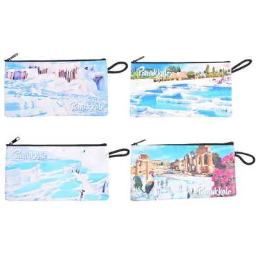 Toptan Pamukkale Temalı Myros Cüzdan 183x97x8 mm - 2