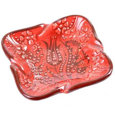 Turkish Ceramic Square Ashtray Small Size - 5