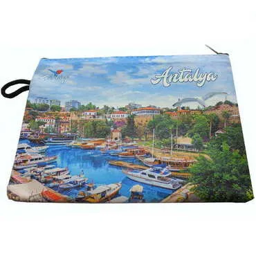 Antalya Themed Turkish Woven Wallet 215x155x8 mm - 4
