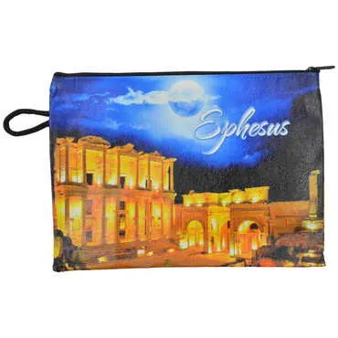 Ephesus Themed Turkish Woven Wallet 215x155x8 mm - 5