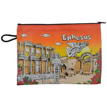 Ephesus Themed Turkish Woven Wallet 215x155x8 mm - 6