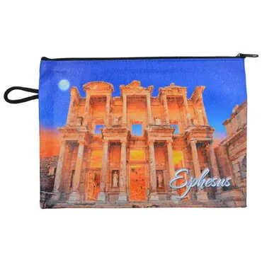 Ephesus Themed Turkish Woven Wallet 215x155x8 mm - 12