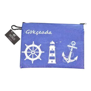 Gokceada Themed Turkish Woven Wallet 215x155x8 mm - 6