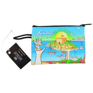 Kusadasi Themed Turkish Woven Wallet 215x155x8 mm - 13