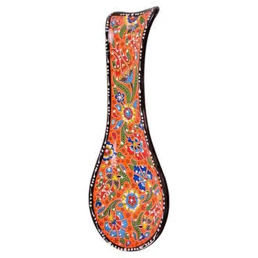 Turkish Ceramic Special Relief Spoon Rest - 5