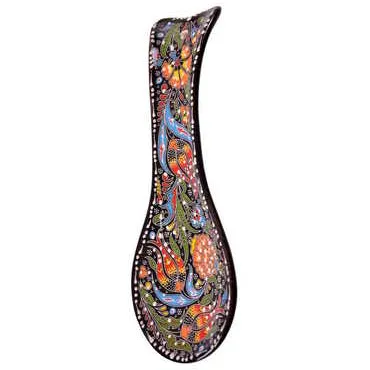 Turkish Ceramic Special Relief Spoon Rest - 6