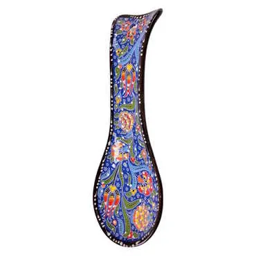 Turkish Ceramic Special Relief Spoon Rest - 7