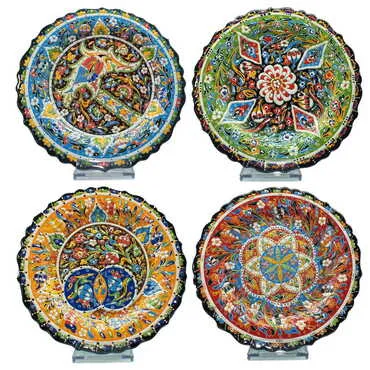 Turkish Ceramic Relief Plate 30 Cm - 2