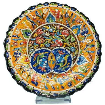 Turkish Ceramic Relief Plate 30 Cm - 5