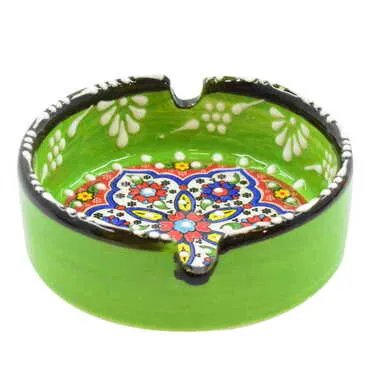 Bursa Themed Turkish Ceramic Special Relief Ashtray Small Size - 5