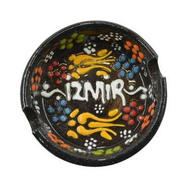 Izmir Themed Turkish Ceramic B Serie Ashtray Small Size - 5