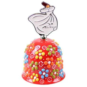 Customazible Turkish Ceramic Collectible Souvenir Bell - 3