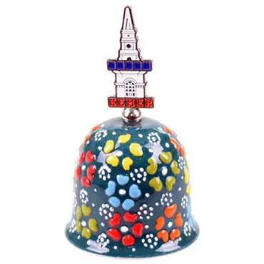 Customazible Turkish Ceramic Collectible Souvenir Bell - 8