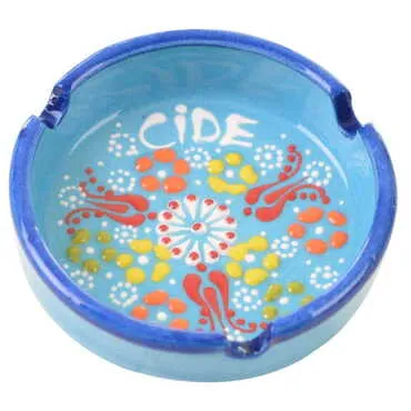 Cide Themed Turkish Ceramic Relief Ashtray Small Size - 5