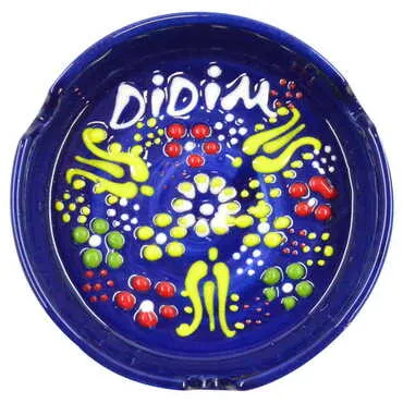 Toptan Didim Temalı Çini Kabartma Küçük Klasik Küllük - 7