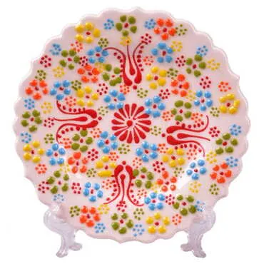 Toptan 12 Cm Kabartma Tabak - 8