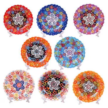 Turkish Ceramic Pearl Plate 12 Cm - 3