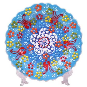 Turkish Ceramic Pearl Plate 12 Cm - 4