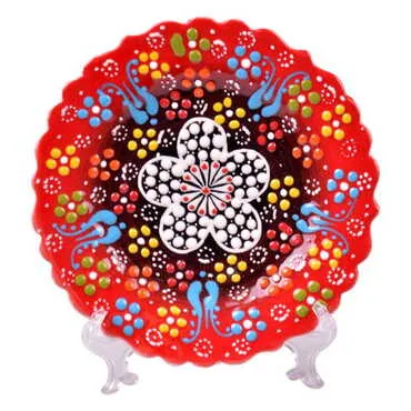 Turkish Ceramic Pearl Plate 12 Cm - 5