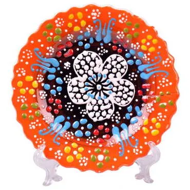 Turkish Ceramic Pearl Plate 12 Cm - 6