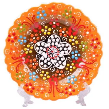 Turkish Ceramic Pearl Plate 12 Cm - 10